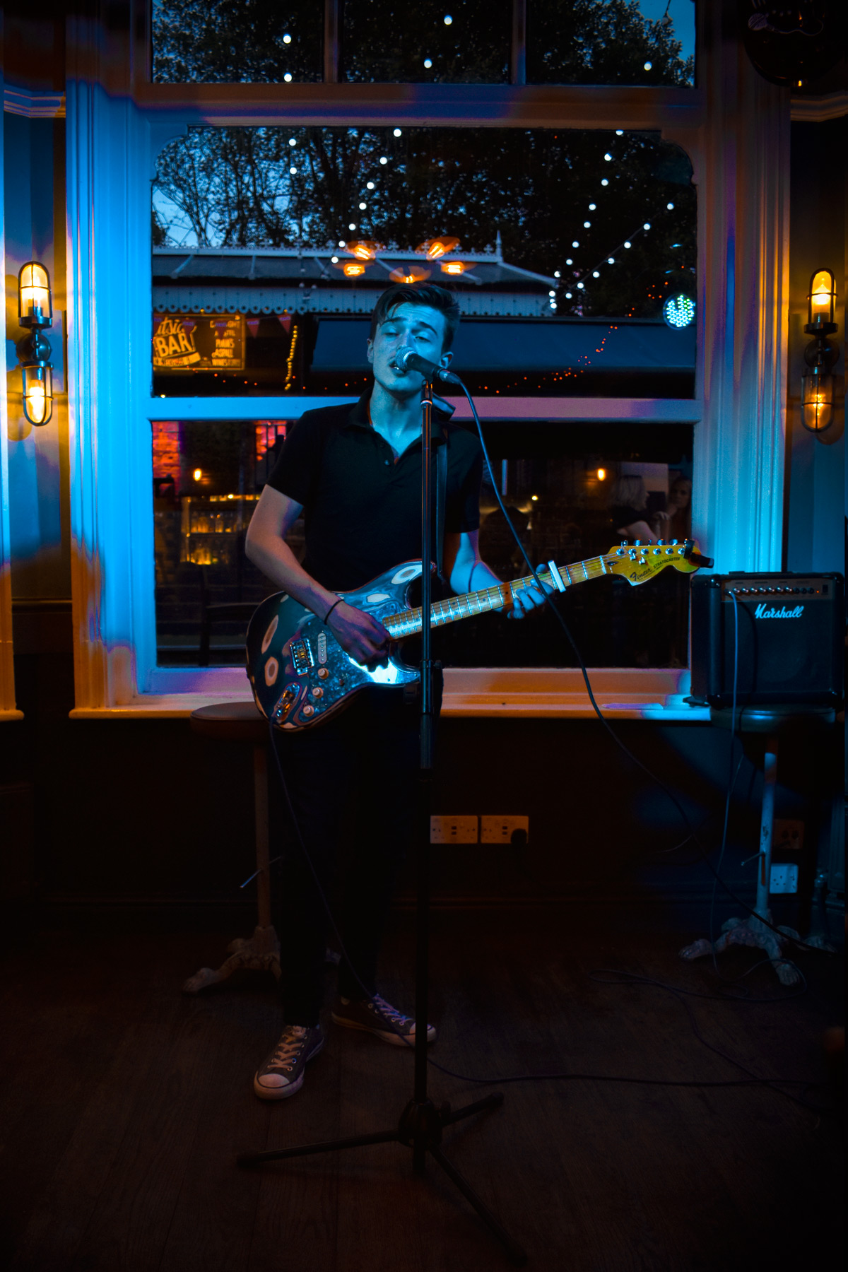 Sean Duggan performing at The Station Solihull Birmingham