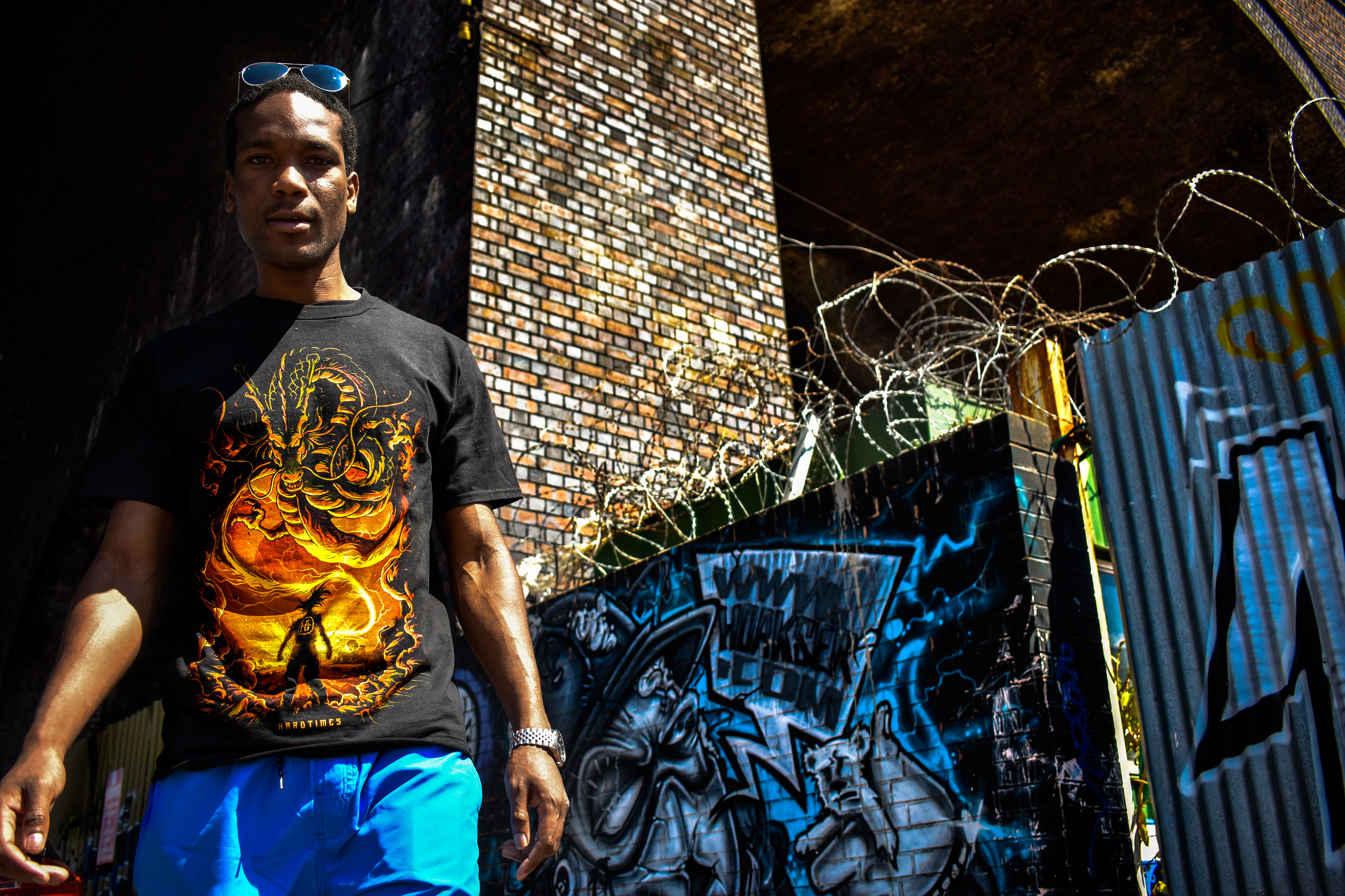 Hardtimes Clothing featuring graffiti artist Hoakser