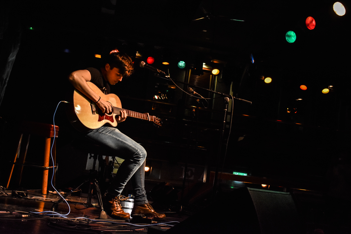 Sean Duggan performing at the Jam house Birmingham