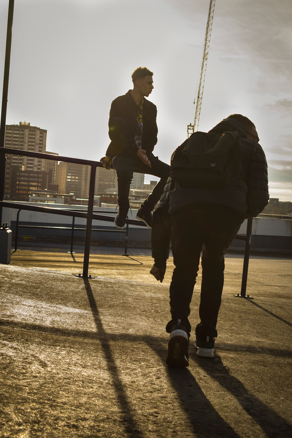 Brindley place with Cody & Alex having fun shooting fashion for instagram